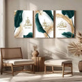 3D Calligraphy Wall Art Set of 3 Wooden Frames